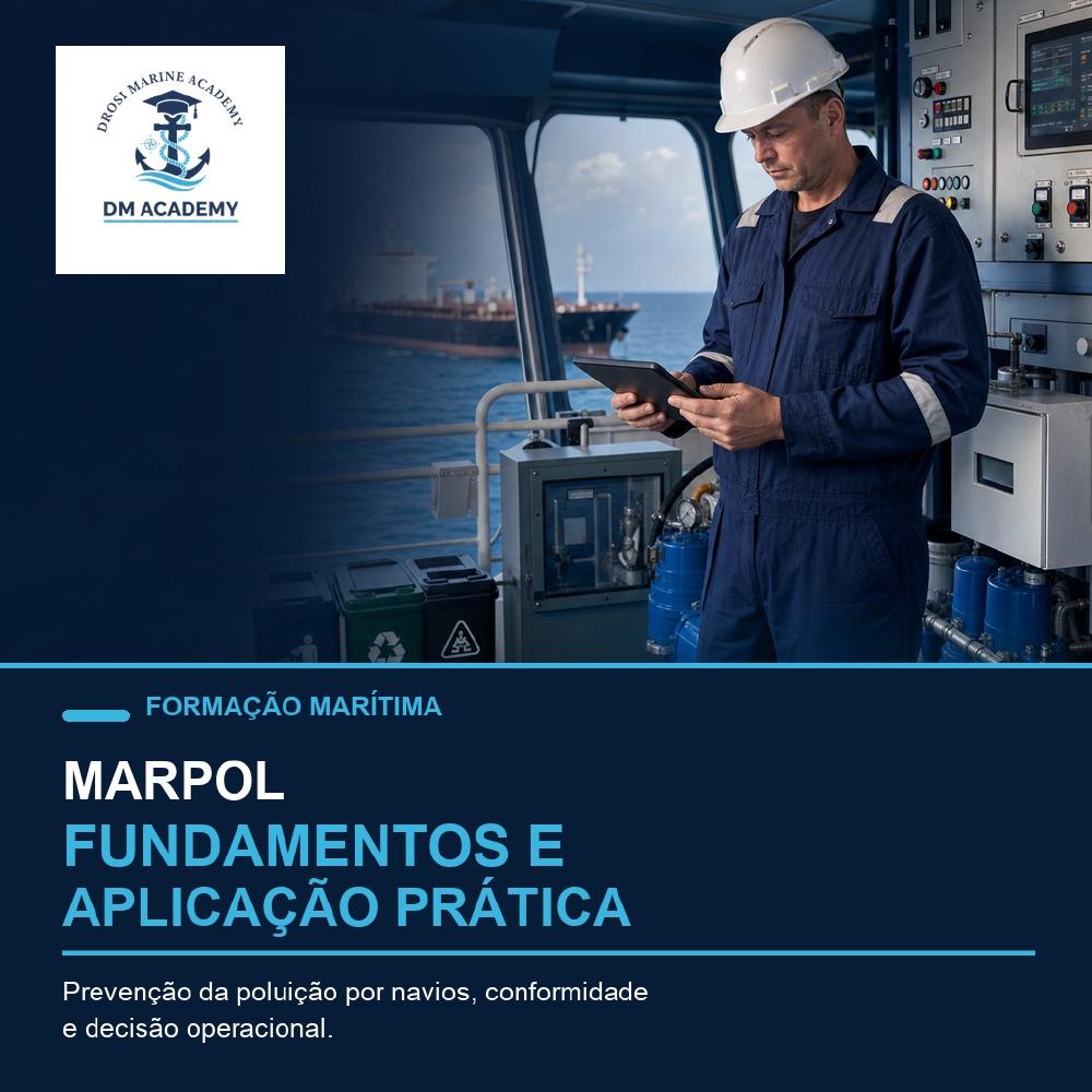 Capa oficial do curso MARPOL Fundamentos e Aplicação Prática
